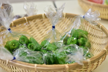 袋詰めされたピーマン