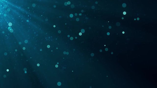 underwater light rays and bubbles animation background - new quality nature scenic view cool video footage