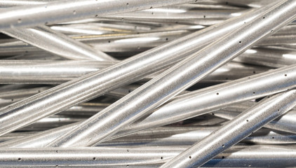 shine metal pipes beckground