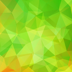 Fototapeta na wymiar Abstract polygonal vector background. Green geometric vector illustration. Creative design template.