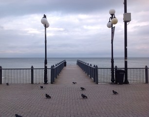 осеннее утро на море