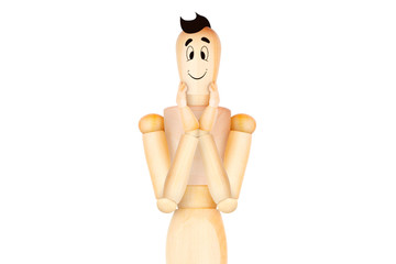 smiling happy character