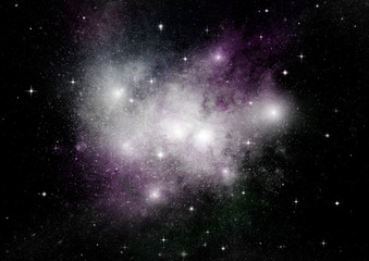 galaxy in a free space