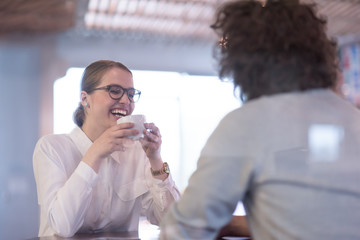 startup Business team Working With laptop in creative office