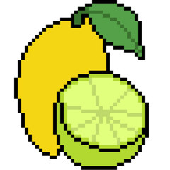 Obraz premium vector pixel art fruit