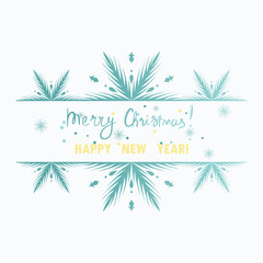 Snowflakes border for Your design