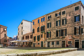 Naklejka premium Old buildings in Venice