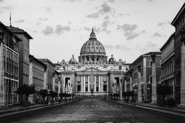 St Peters Basilica, Vatican City in the morning
