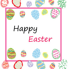 Colorful Easter eggs background wallpaper
