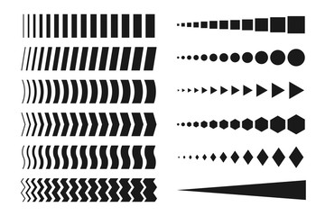 Collection of creative halftone elements.