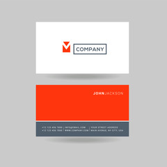 Letter M Logo Icon with Business Card Template Vector.
