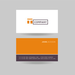 Letter G Logo Icon with Business Card Template Vector.