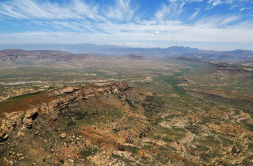 Aerial view of landscape near Golden Gate