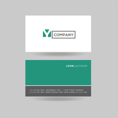 Letter G Logo Icon with Business Card Template Vector.