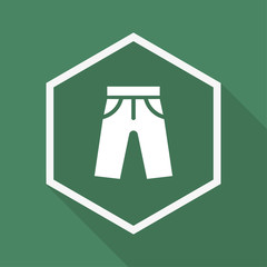 Polygon Button mit Schatten - Hose