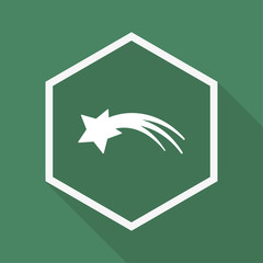 Polygon Button mit Schatten - Sternschnuppe