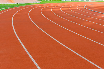Orange Running Track