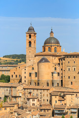 Fototapeta na wymiar view of medieval castle in Urbino, Marche, Italy.
