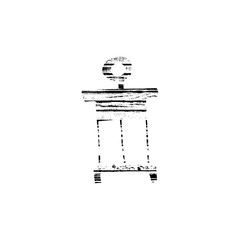 Vector textured lantern