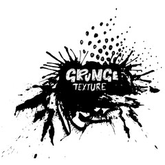 Ink vector brush strokes. Vector illustration. Grunge hand drawn watercolor texture. Space for text.