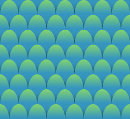 Fish scales seamless background in blue and green design