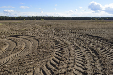 Spuren auf dem Acker