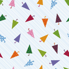 カラフルな傘の模様