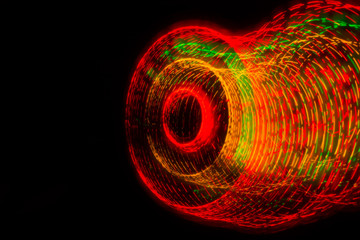 Abstract light circles background