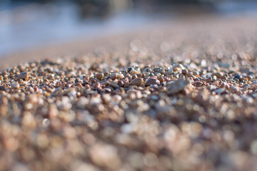 Sea stones background