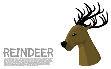 Side view of deer on transparent background
