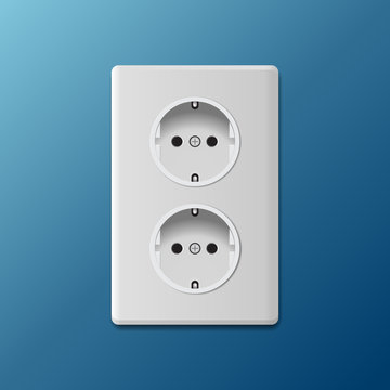 Power socket vector illustration.