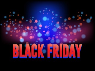 Black Friday sale inscription design template. Black Friday banner. Vector illustration