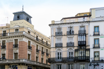 Fototapeta premium Traditional antique city building in Madrid