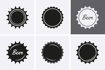 Bottle Cap Icons.
