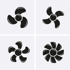 Ventilator Icons set.
