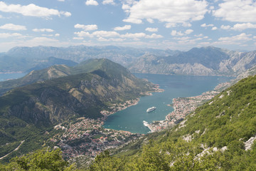 Fototapeta na wymiar Scenic view from Kotor, Montenegro.