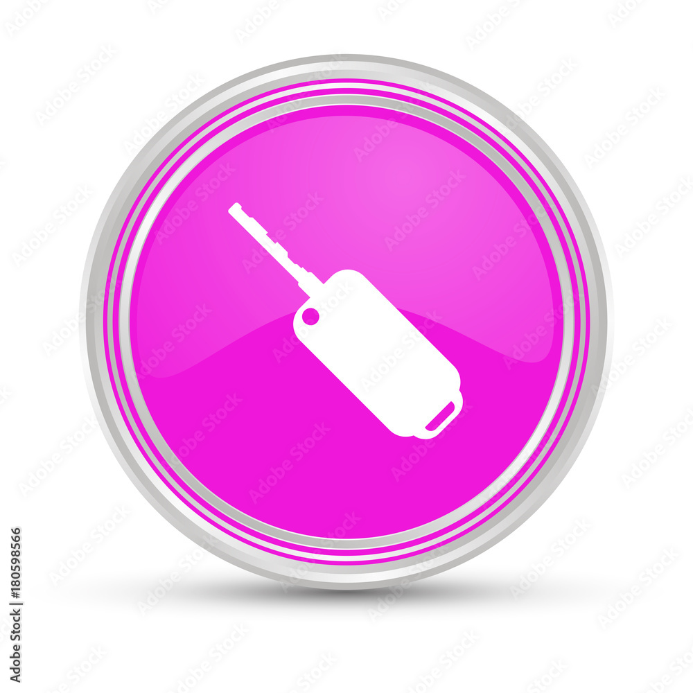 Canvas Prints pinker button - autoschlüssel