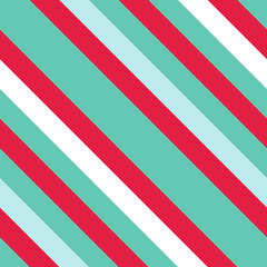 Christmas Diagonal Striped Seamless Pattern