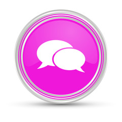 Pinker Button - Sprechblase - Kommentar