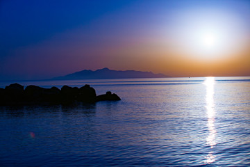 Fototapeta premium sunset on the sea