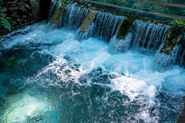 the fountain,.Natural wells in Pak Chong is a tourist attraction, The nature of the water is very clear.