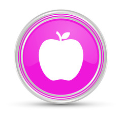 Pinker Button - Apfel
