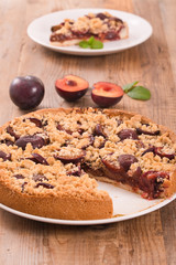 Plum tart. 