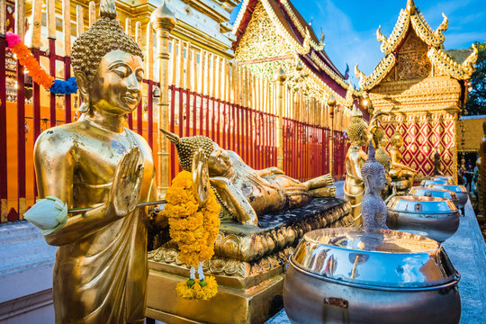 Wat Phra That Doi Suthep temple in Chiang Mai, Thailand.