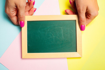 blank slate blackboard