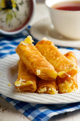 Lavash cheese roll..style rustic
