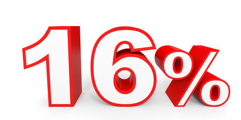 Sixteen percent off. Discount 16 %.