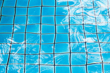 swimming pool with a wave