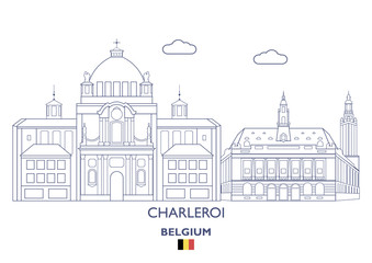 Charleroi City Skyline, Belgium