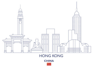Hong Kong City Skyline, China